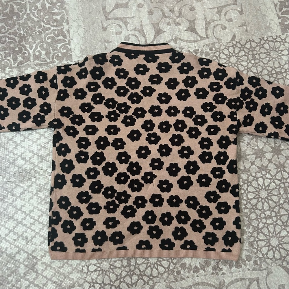 PRETTYGARDEN Women's Knit Floral Print Sweater Crewneck Long Sleeve- Size L - Picture 11 of 11